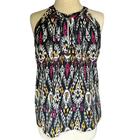 Loft Linen Blend Breathable Sleeveless Halter Top Size Medium - Picture 2 of 9